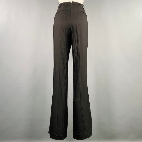 RAG & BONE Size 8 Donna Black Viscose Blend Straight Dress Pants - Picture 2 of 4